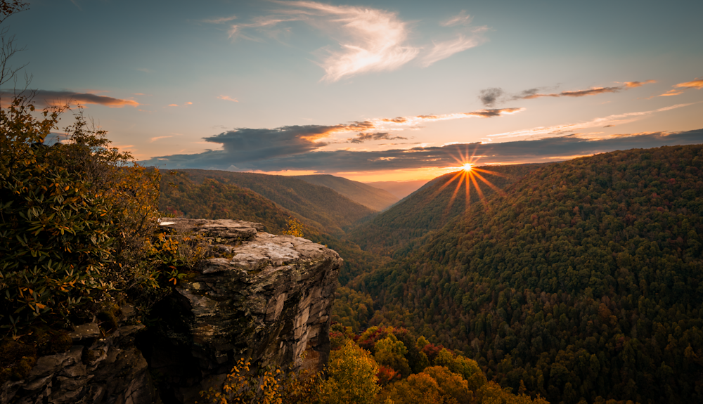 This beautiful sunset is located at Lindy Point in West Virginia