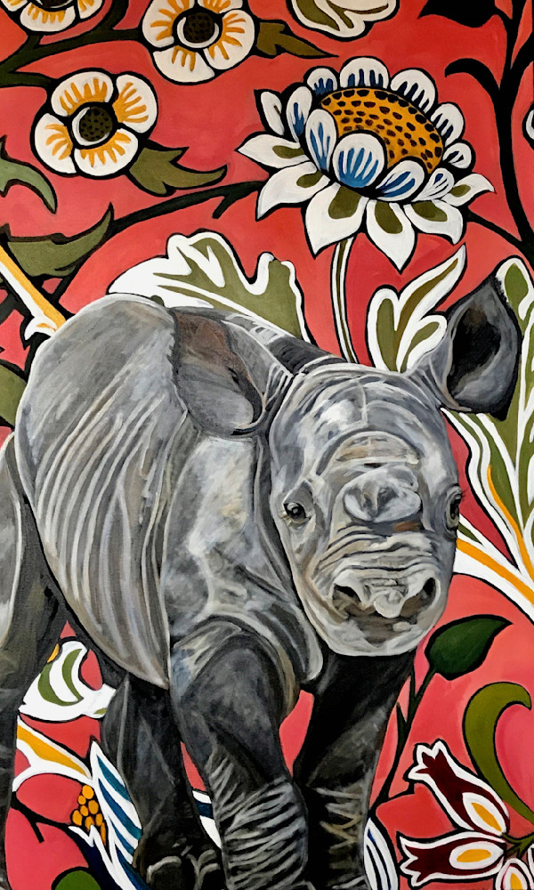 Rosalynn The Rhino  Art | Toril Art