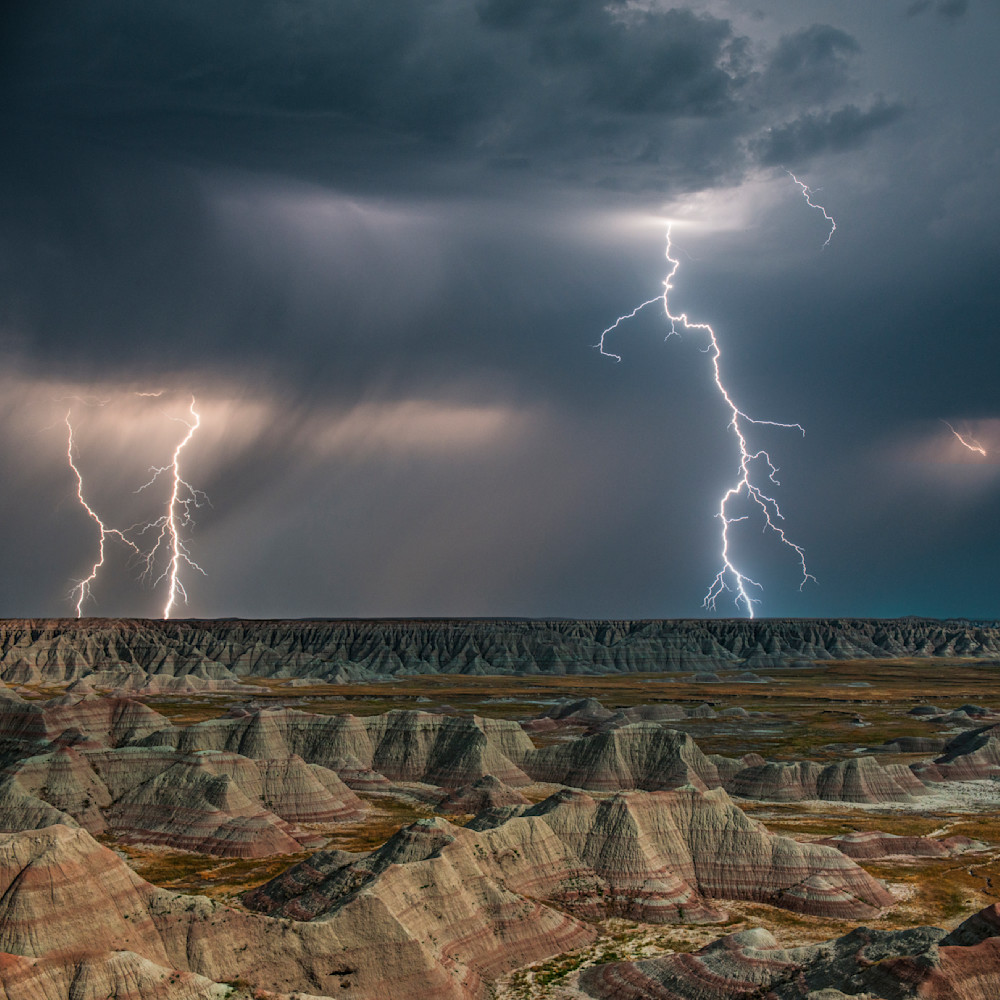 Electric Evening in the Badlands #1