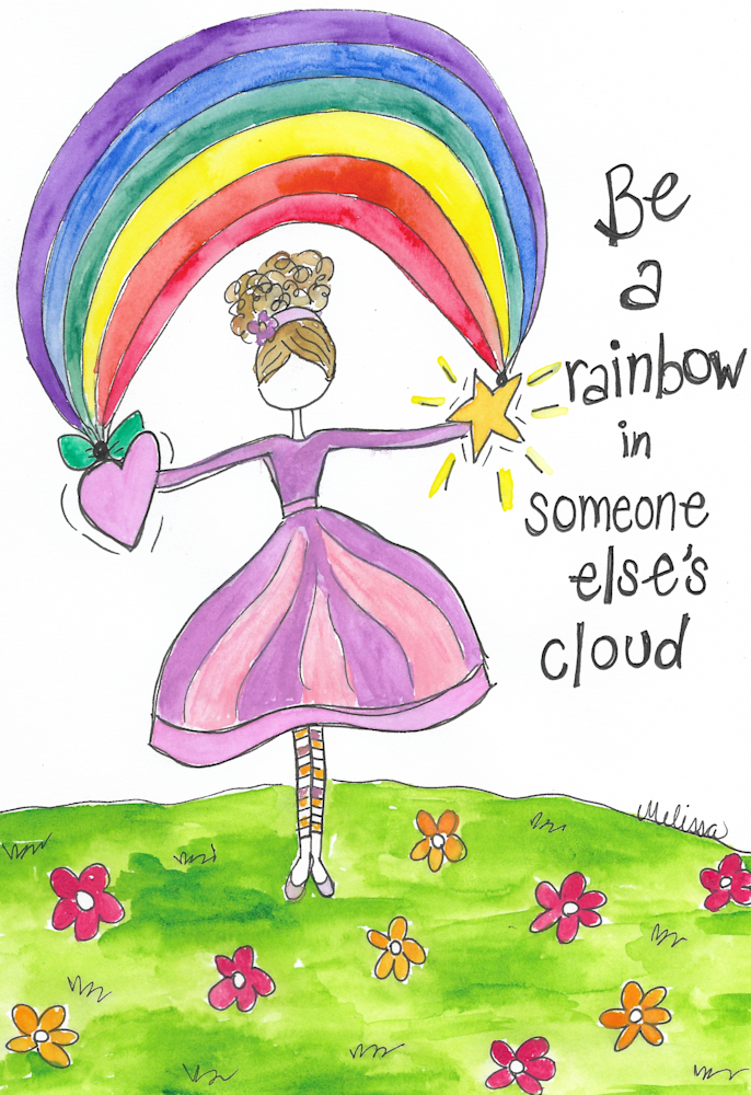 Be A Rainbow Art | Melissa Edwards Art