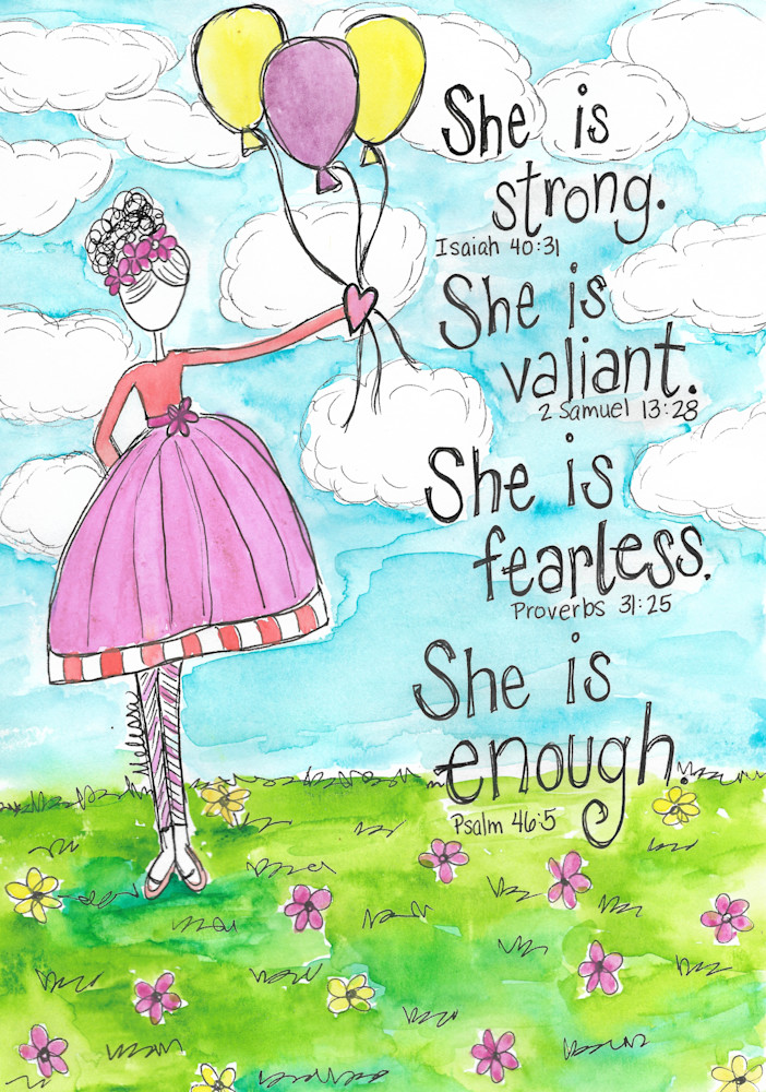 She Is Strong Art | Melissa Edwards Art