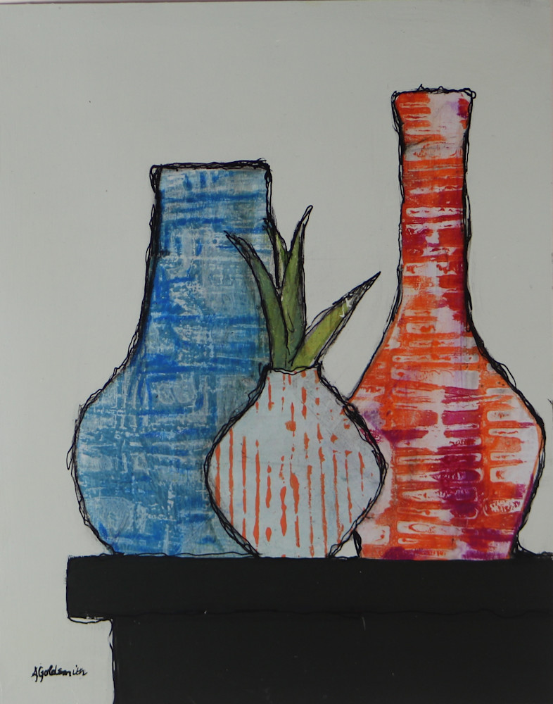 Blue Vase Art | Anne Goldsmith Art