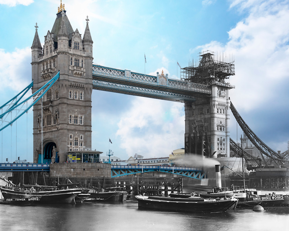 Tower Bridge Construction 1894 Art | Mark Hersch Photography
