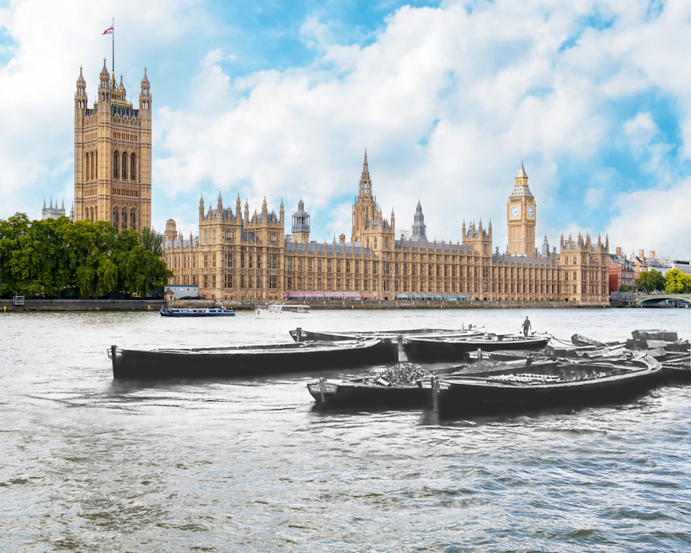Houses Of Parliament And River Thames 1909 Art | Mark Hersch Photography