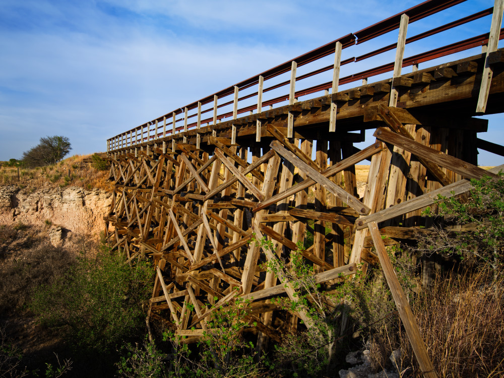 Caprock Canyons Trailway Trestle Bridge