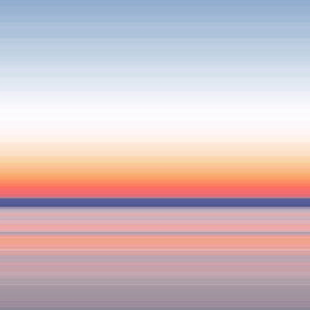 Pastel sunrise abstract digital art