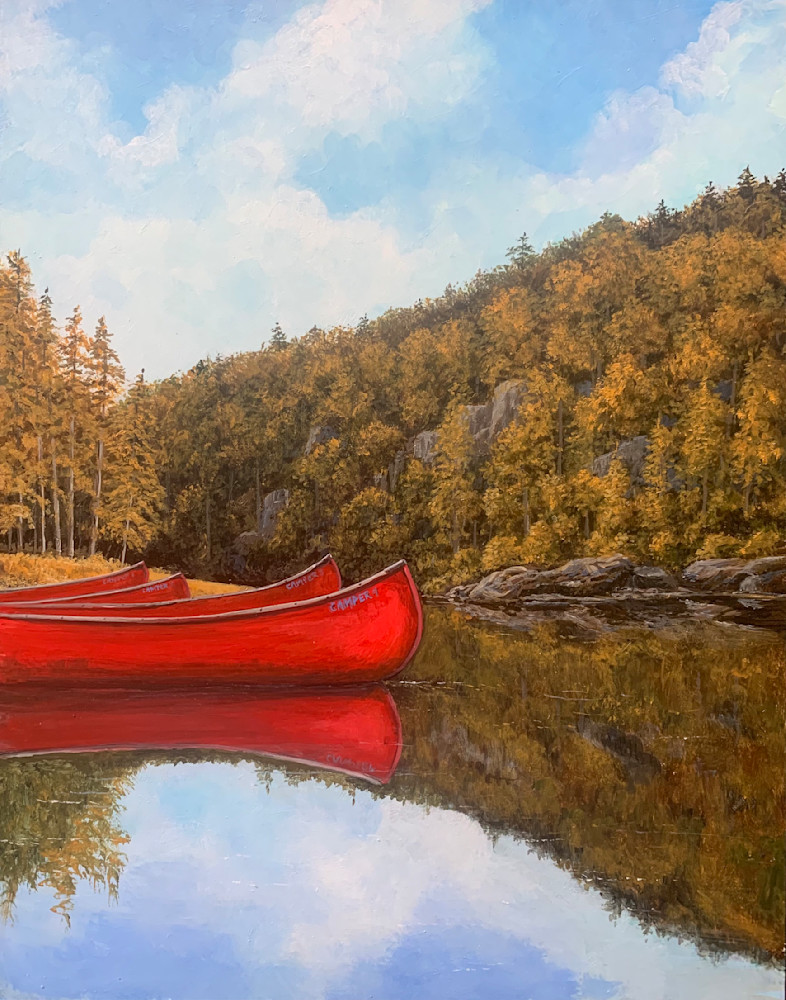 Red Canoes Art | Skip Marsh Art