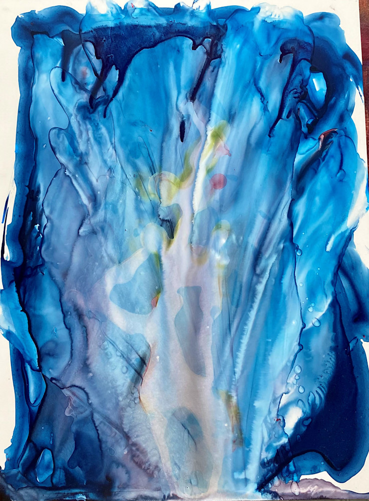 Blue Shawl Art | peggystokes