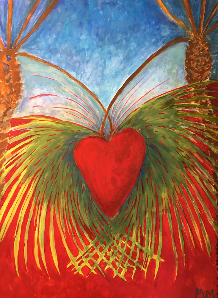 Heart And Palms Art | McHugh Fine  Art