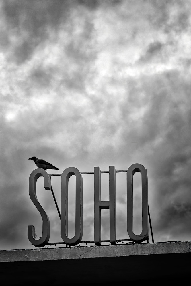 Soho sign with bird, Batumi, Georgia