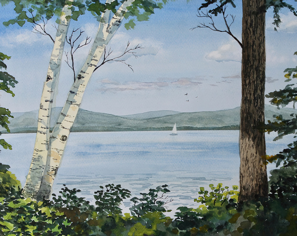 View From The Island  Art | Cate Poole Water Colors