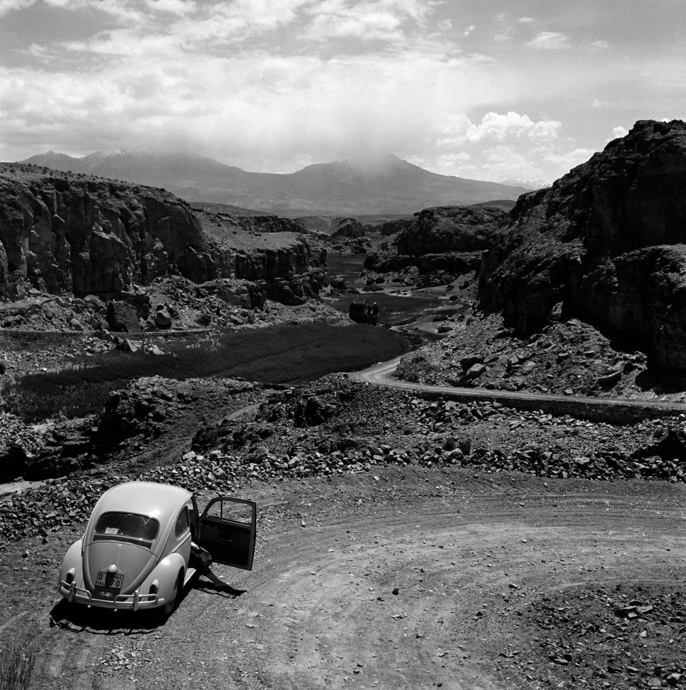Vw Bug Canyon Chile 1960's Photography Art | Jennifer Price Studio
