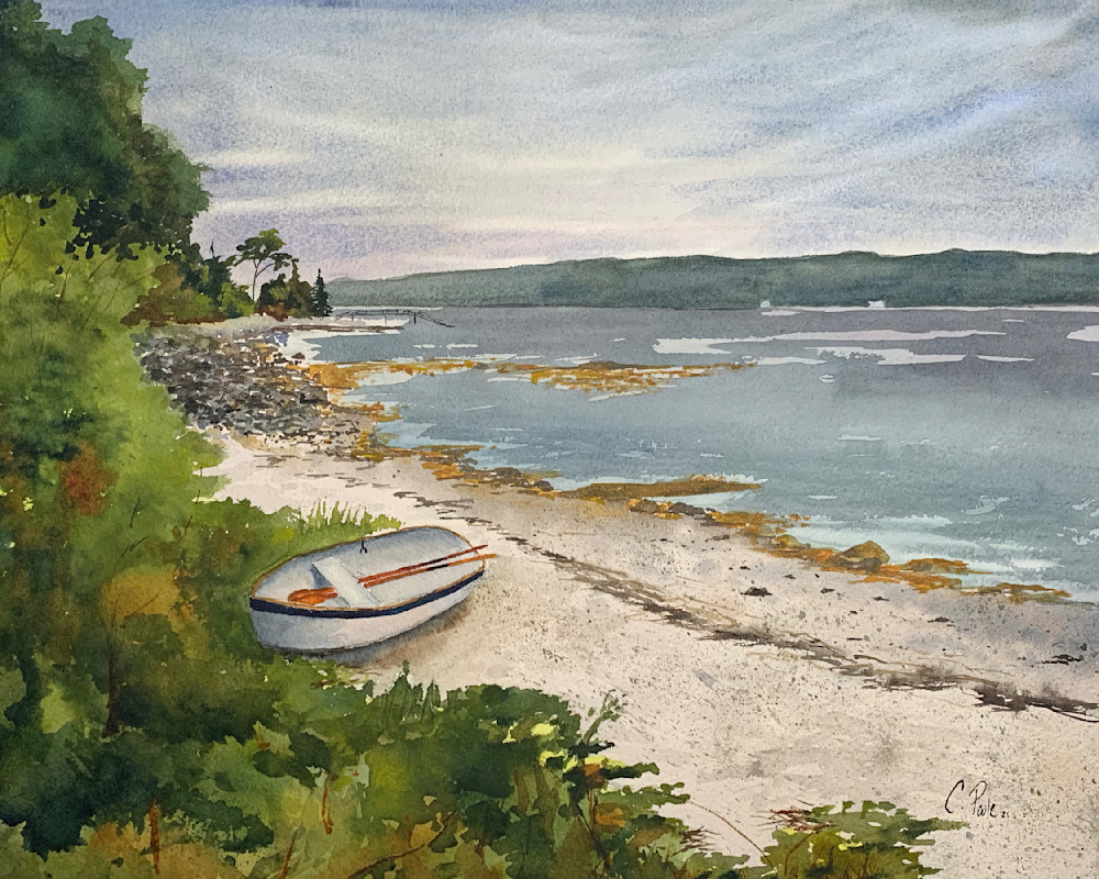 Louds Island Beach  Art | Cate Poole Water Colors