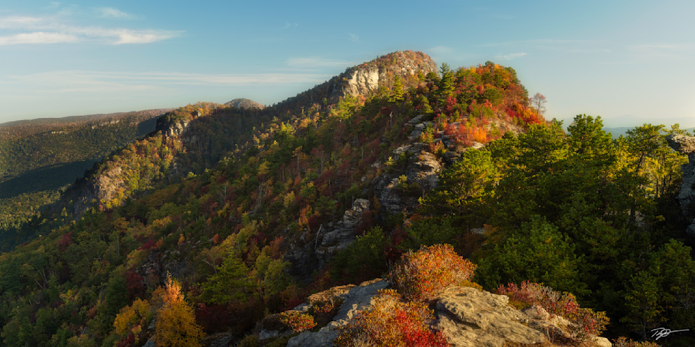 Table Rock At Sunrise In The Linville Gorge Print