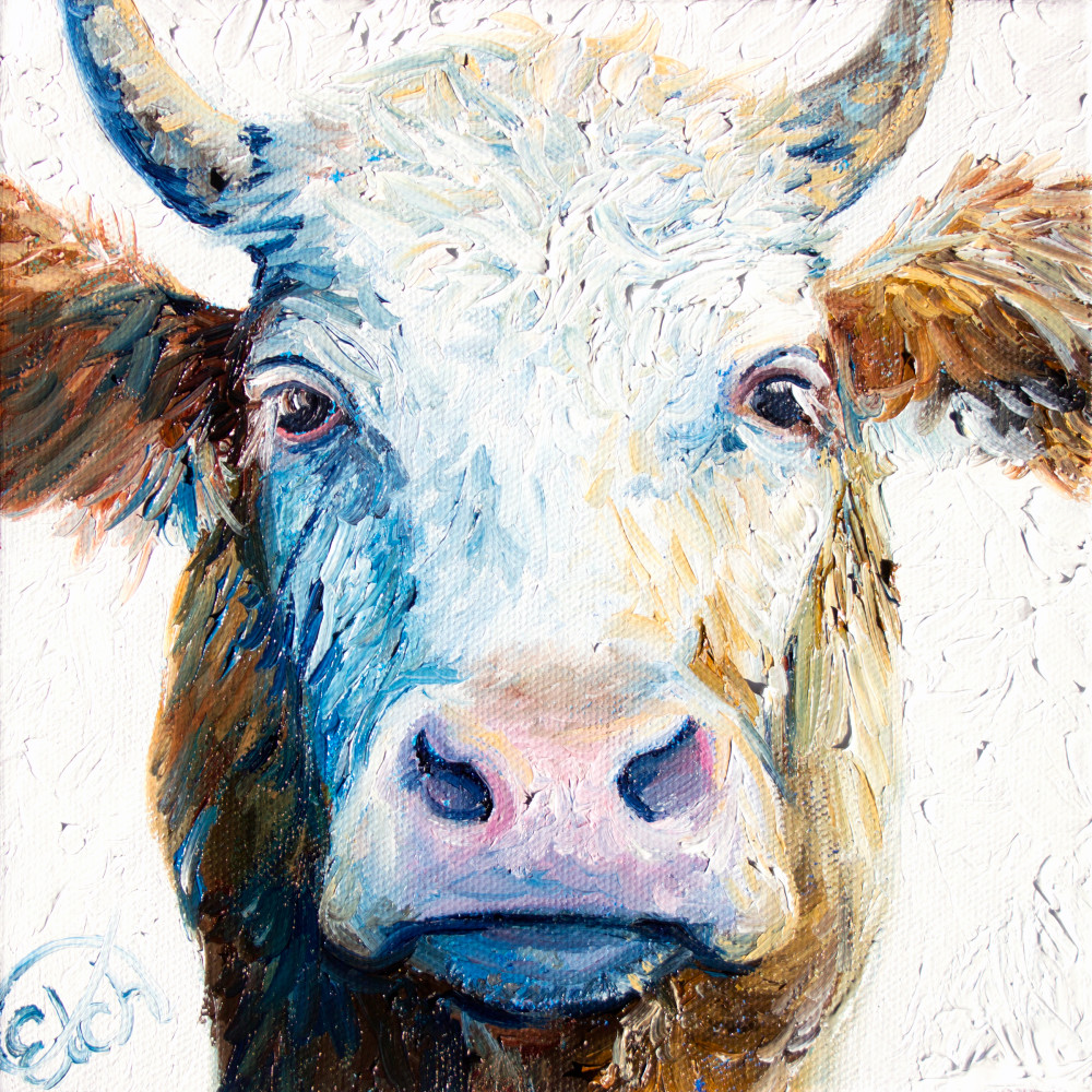 Cow Mini Print Art | Mordensky Fine Art
