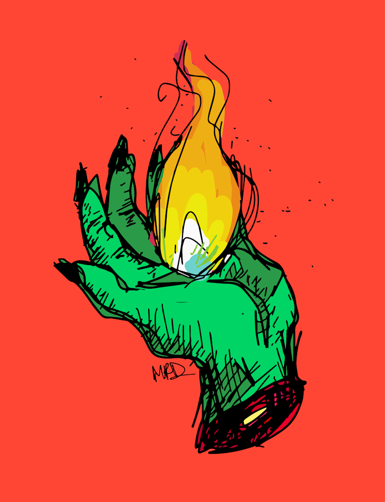 The Witch's Flame (Color) Art | Mad World Art Ltd. Co.