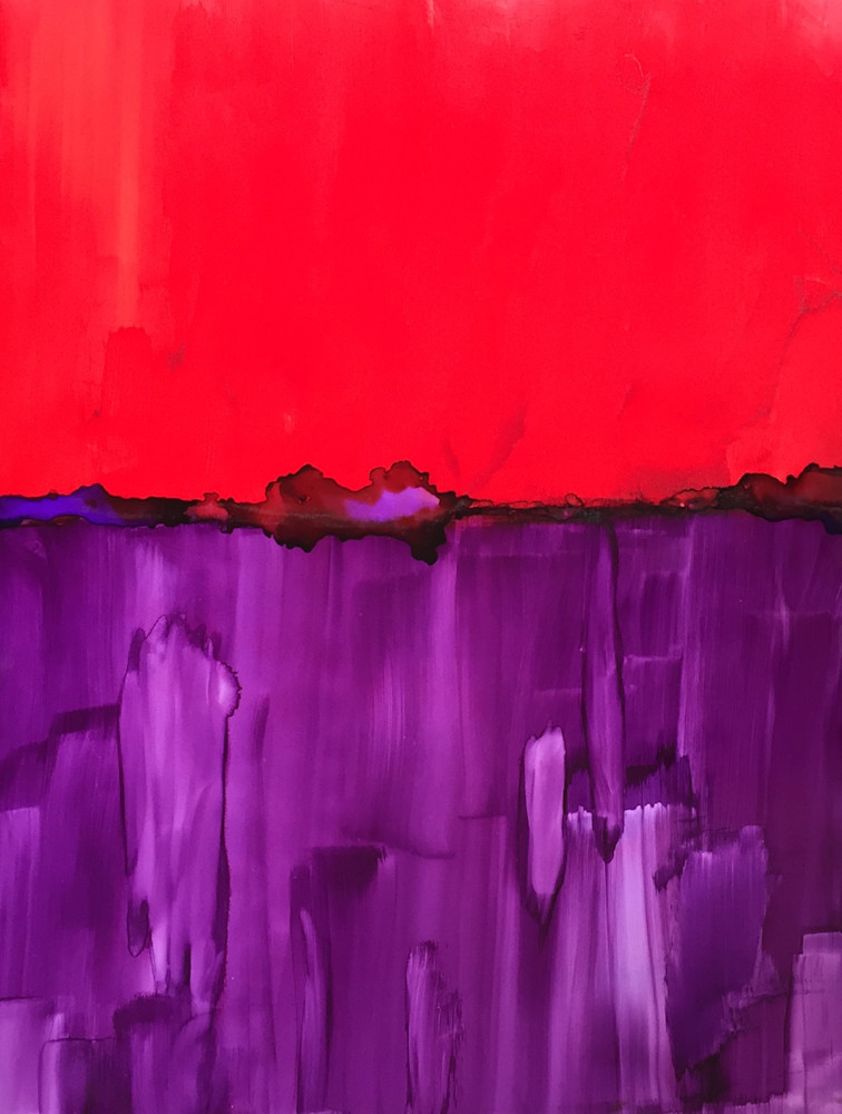 Red Over Purple Art | peggystokes
