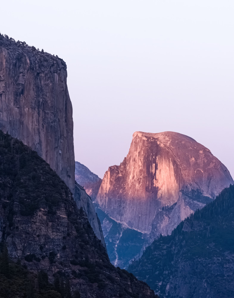 Portrait Of Half Dome At Sunset Art | Fab Art Gallery