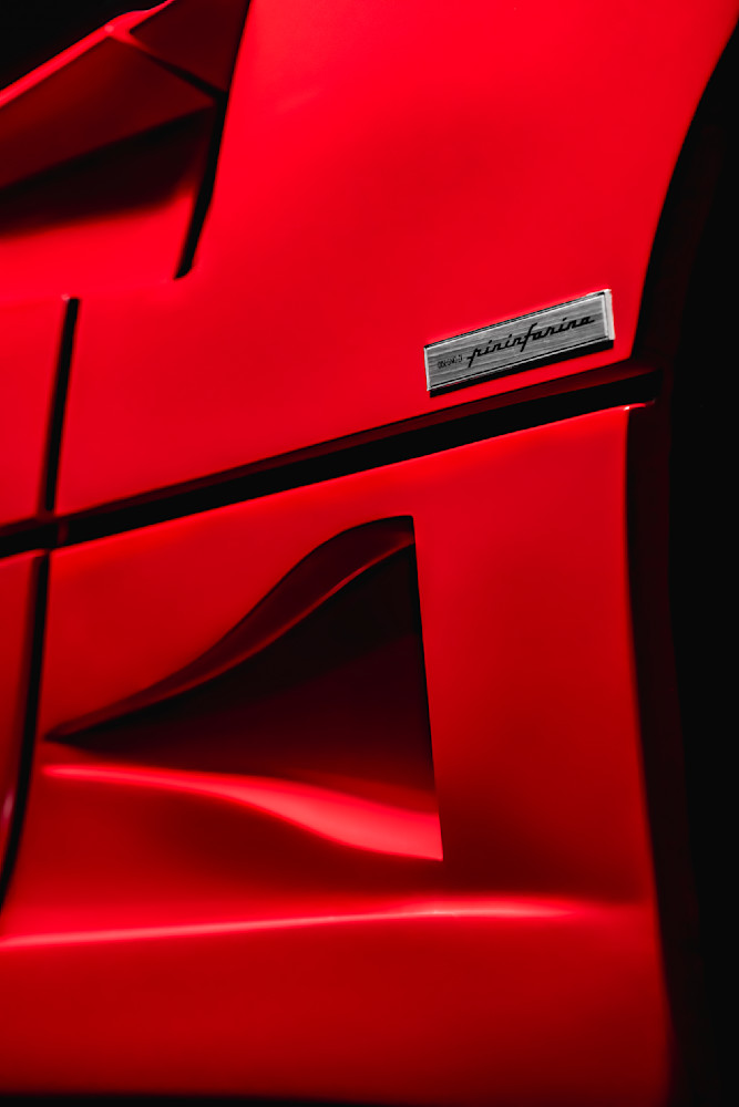 Red Ferrari F40 Side Detail I Photography Art | Holly Parker LLC