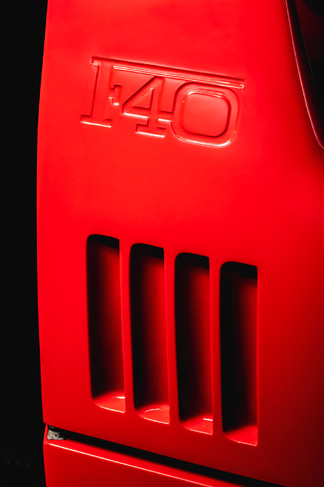 Red Ferrari F40 Rear Detail I Photography Art | Holly Parker LLC