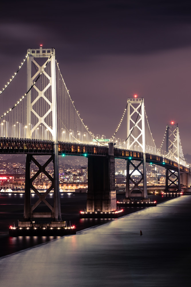 Oakland Bay Bridge San Francisco Nightview No.1