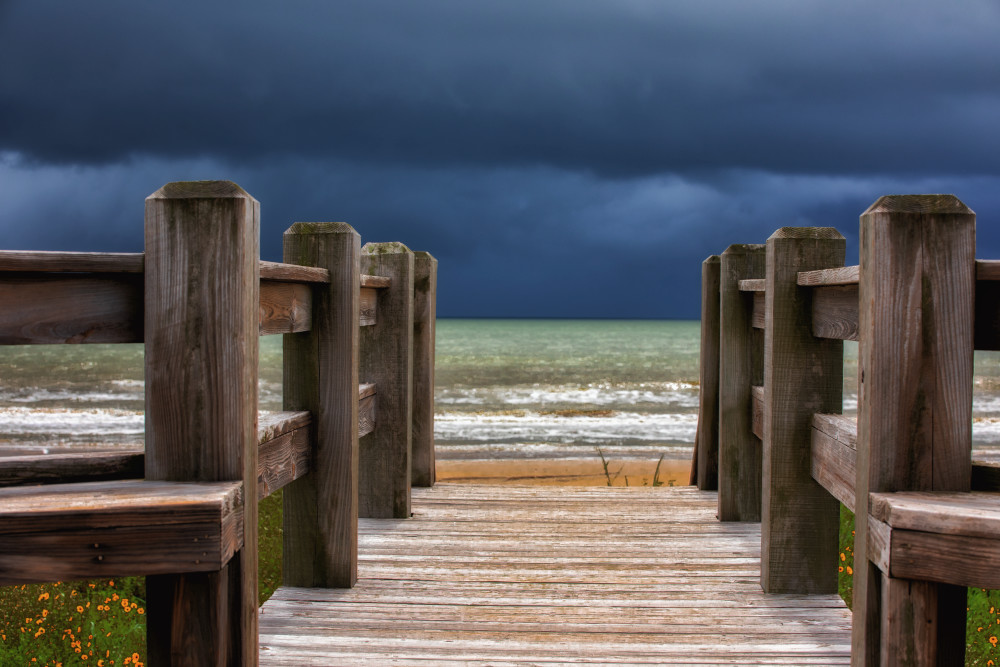 Stormy Clouds Over Crystal Beach Photography Art | Greg Daily Photography