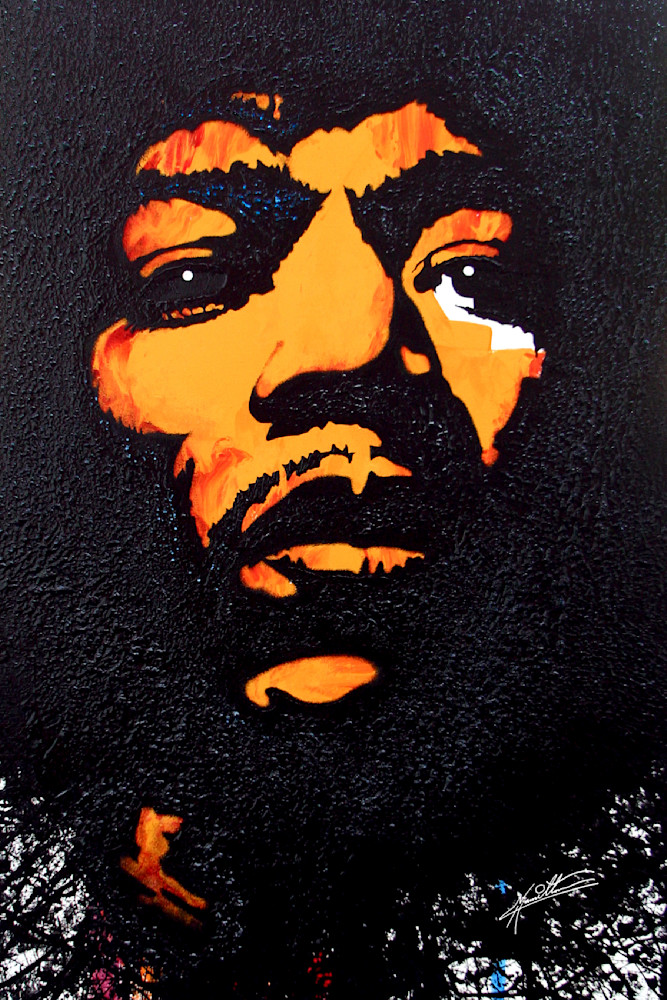 Jimi Hendrix   Art | Paint Out Loud LLC   The Art of Neal Hamilton