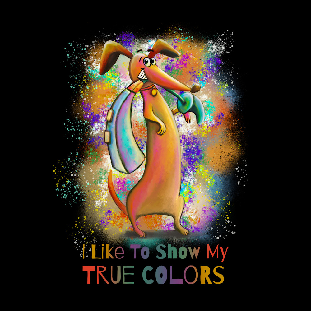 I Show My True Colors - Dog with Hearing Aid Tote Bag