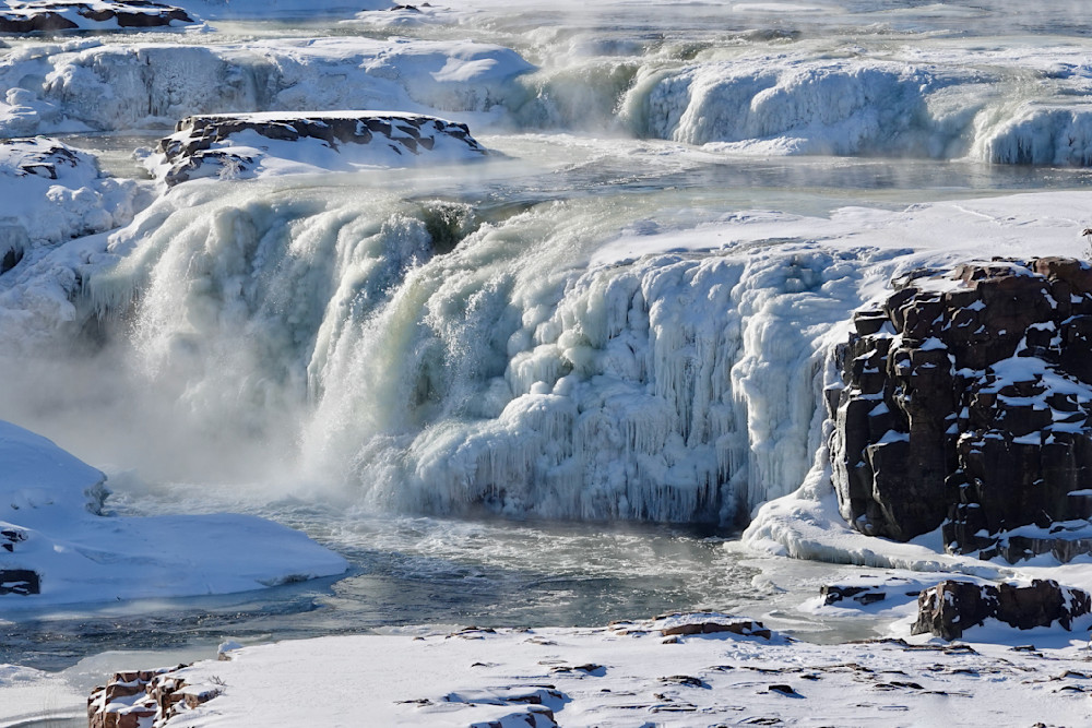 Frozen Falls - Falls Park, Sioux Falls | Josh Lien - Fine Art Photographer