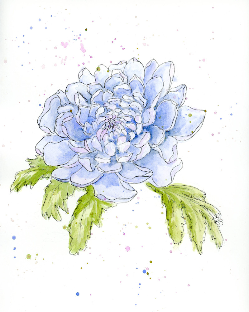 Mums The Word  November Birth Flower Art | Sweet Iris Studio