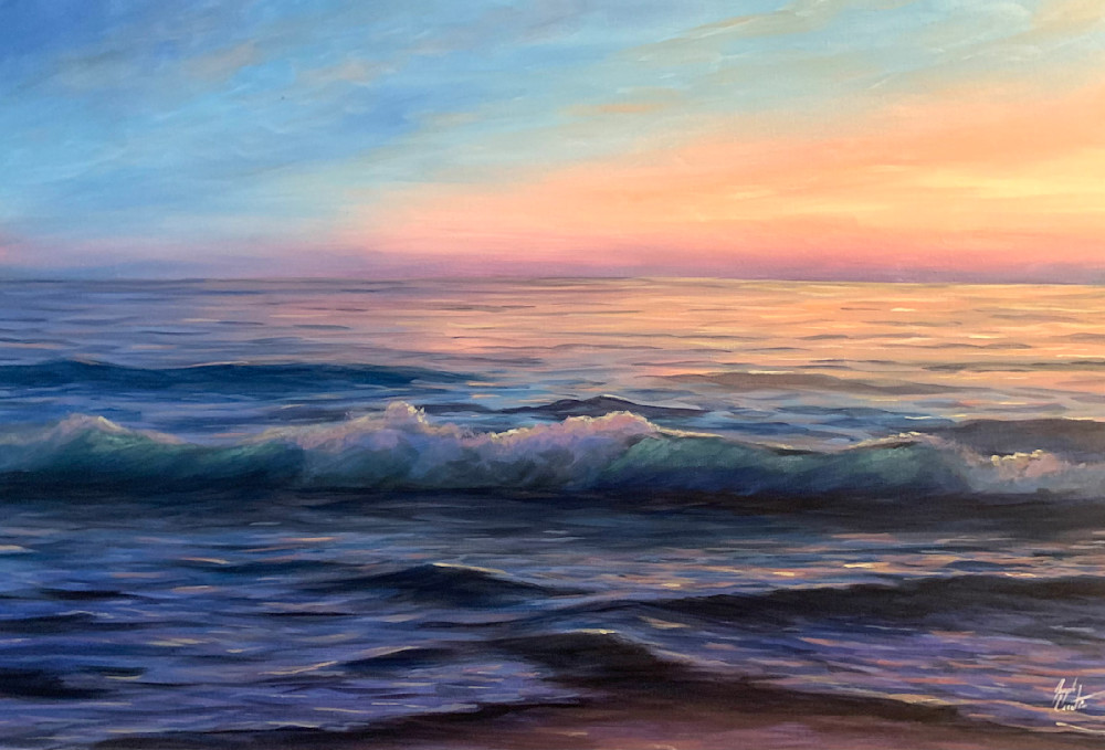Calming Shores An Original Acrylic Painting By Sunscapes Art Joseph Cantin 
