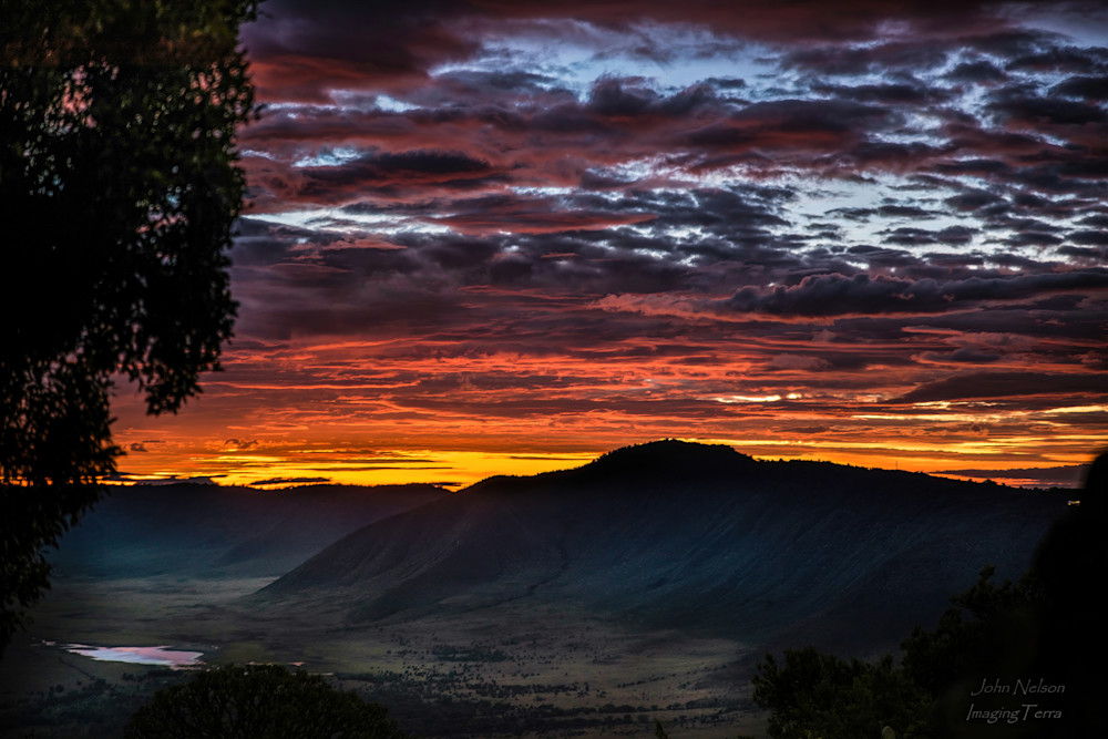 Sunrise Over Ngorongoro Crater Tanzania Photography Art | johnnelson