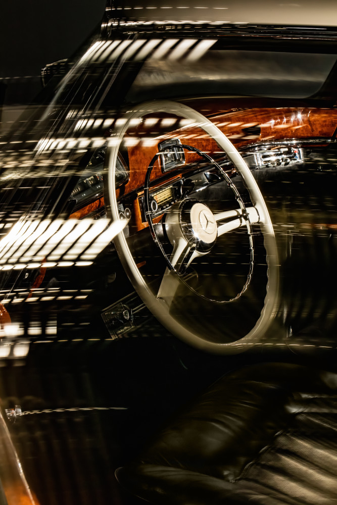 Mercedes Steering Wheel I Photography Art | Holly Parker LLC
