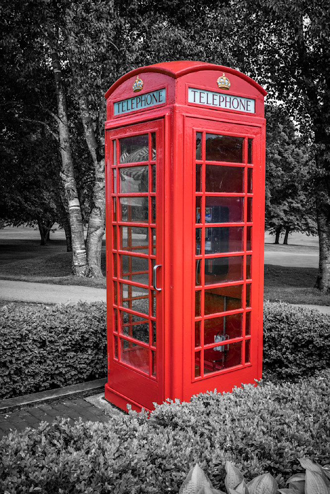 Red Phone Booth Photography Art | Images By Cheri