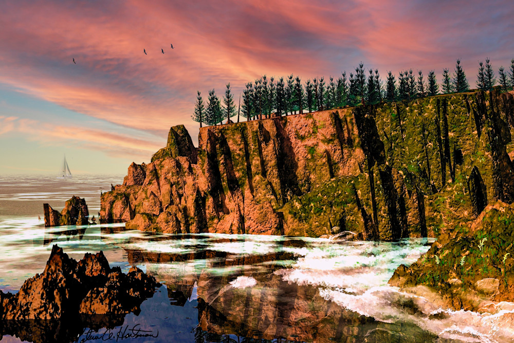 Oregon Coast Sunset Art | Hitek Designs