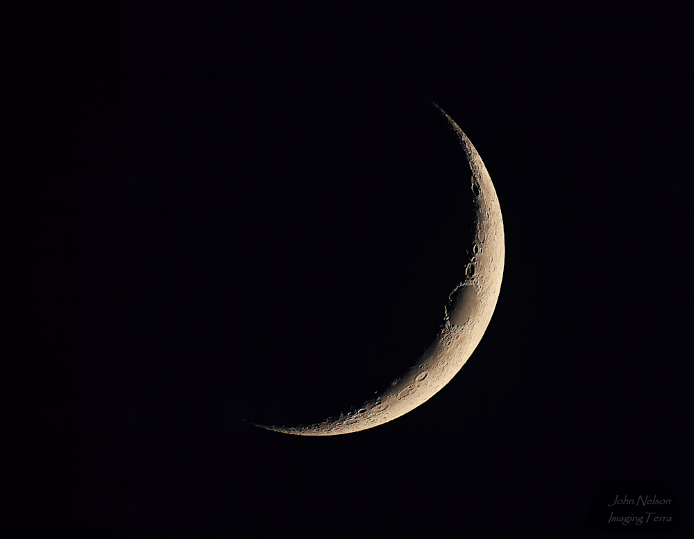 Crescent Moon Photography Art | johnnelson
