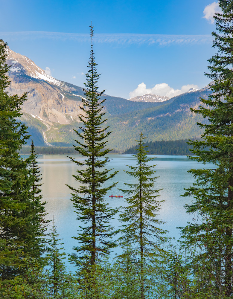 Emerald Lake Through The Trees Photography Art | Kelly Foreman Photography