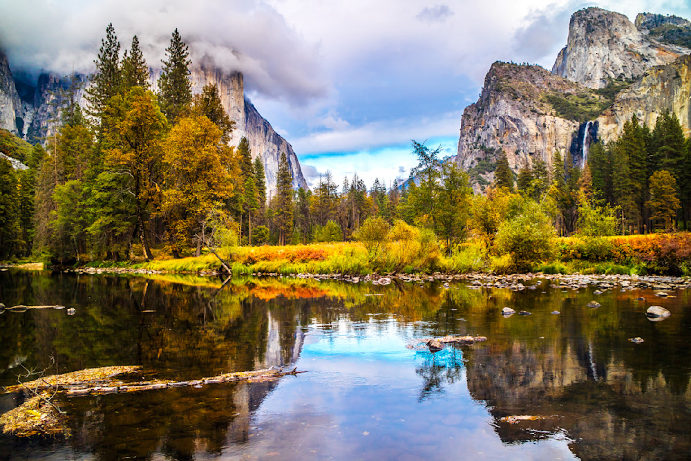 Stormy Fall Afternoon From Valley View In Yosemite National Park Photography Art | Images By Cheri