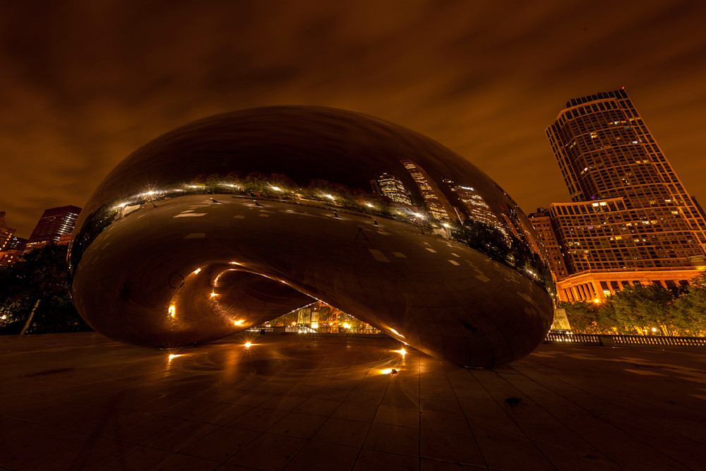 Chicago Bean At Night Photography Art | Paul Kober Photo