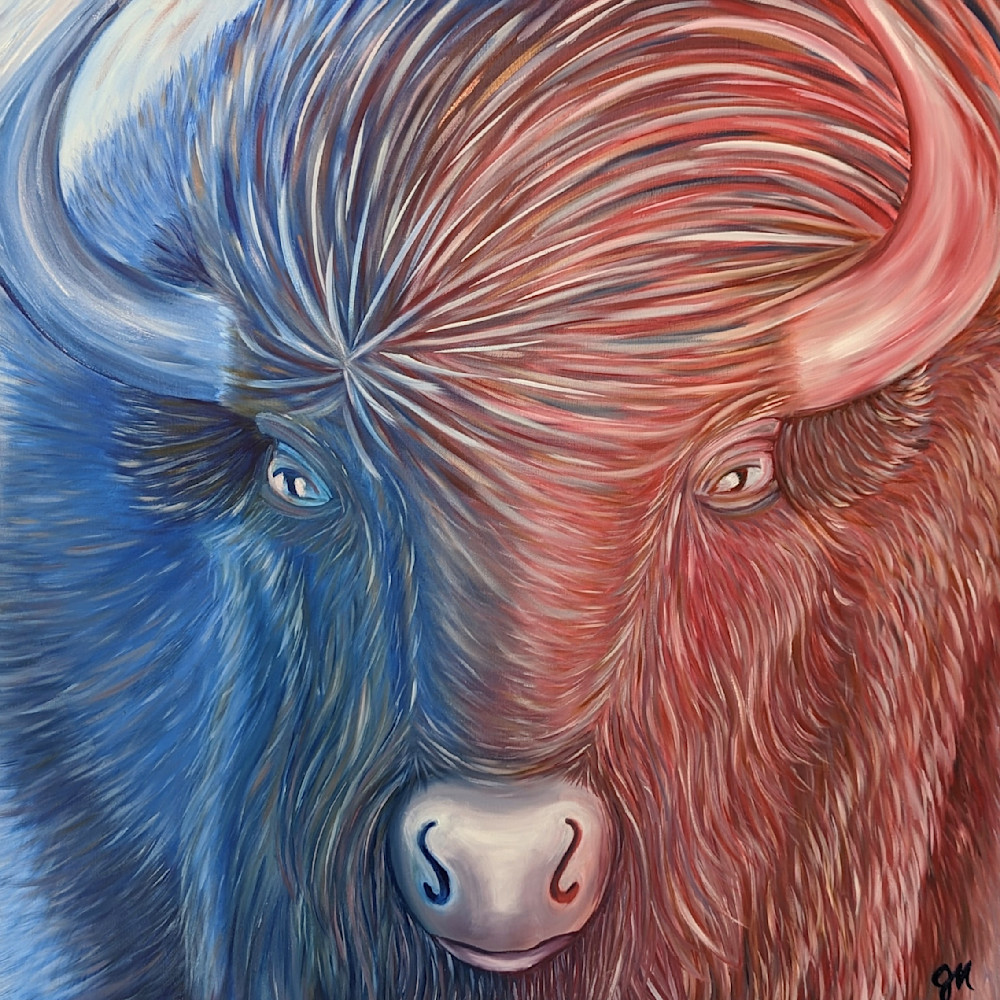 Buffalo Stampede Print Art | Messyhair Creations