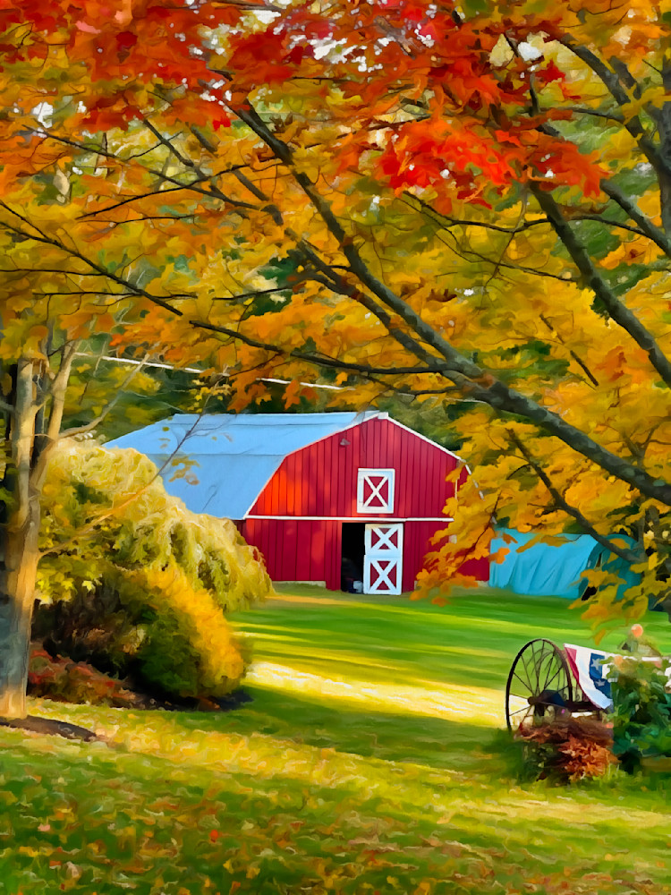 Fox Ridge Fall Barn Art | Siegel Photography, LLC