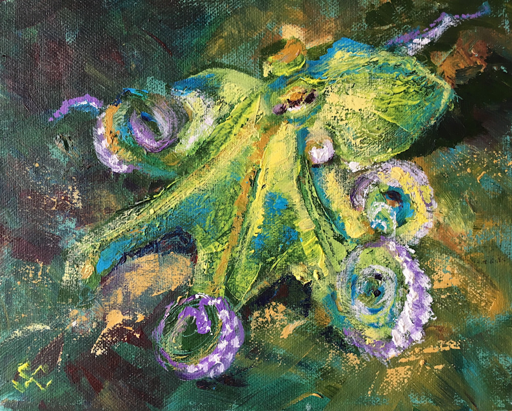 Yellow Octopus  Art | susanclare