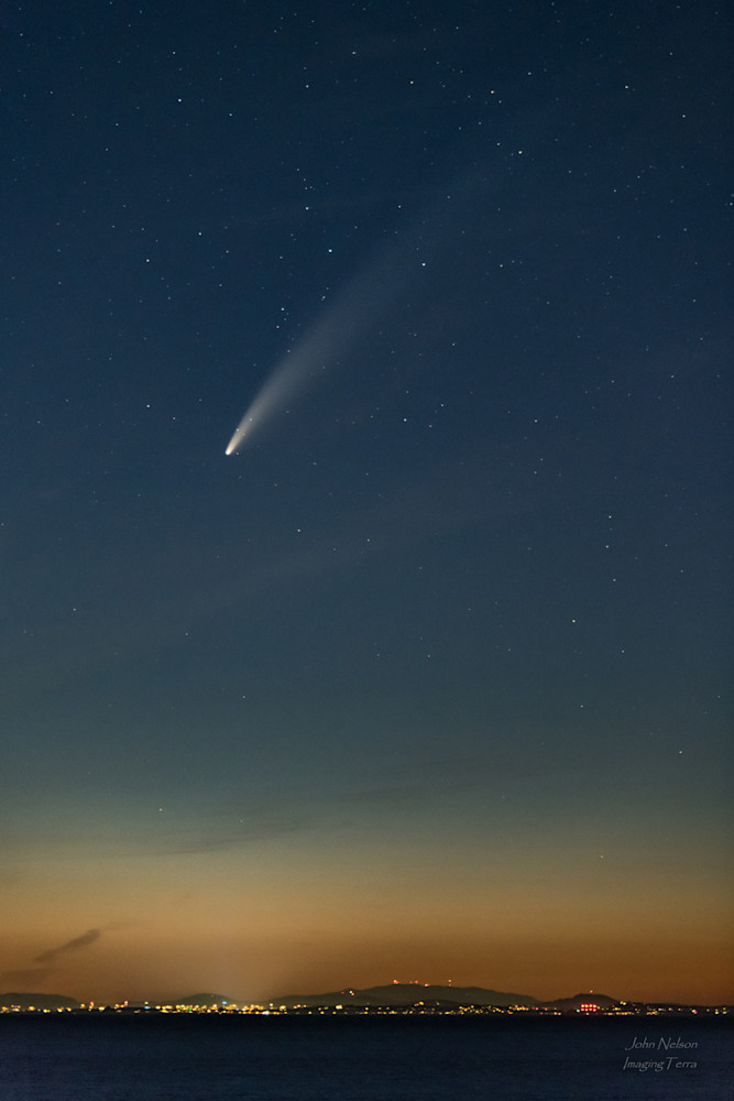 Comet Neowise Over Victoria B.C Photography Art | johnnelson