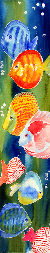 School's Out Tropical Fishies Art | Jeanine Colini Design Art