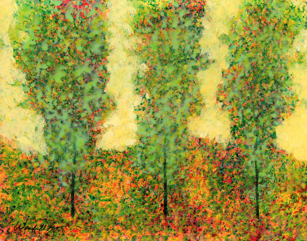 Three Green Trees 1 Art | Wendell Myers