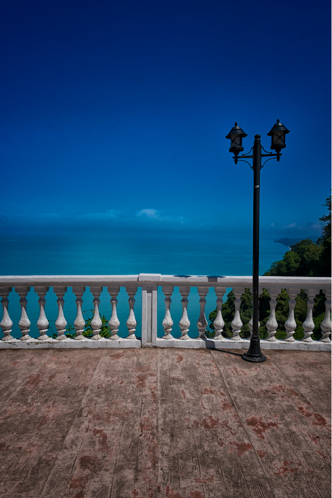 View of the Black Sea from the Batumi Botanic Garden, Batumi, Georgia