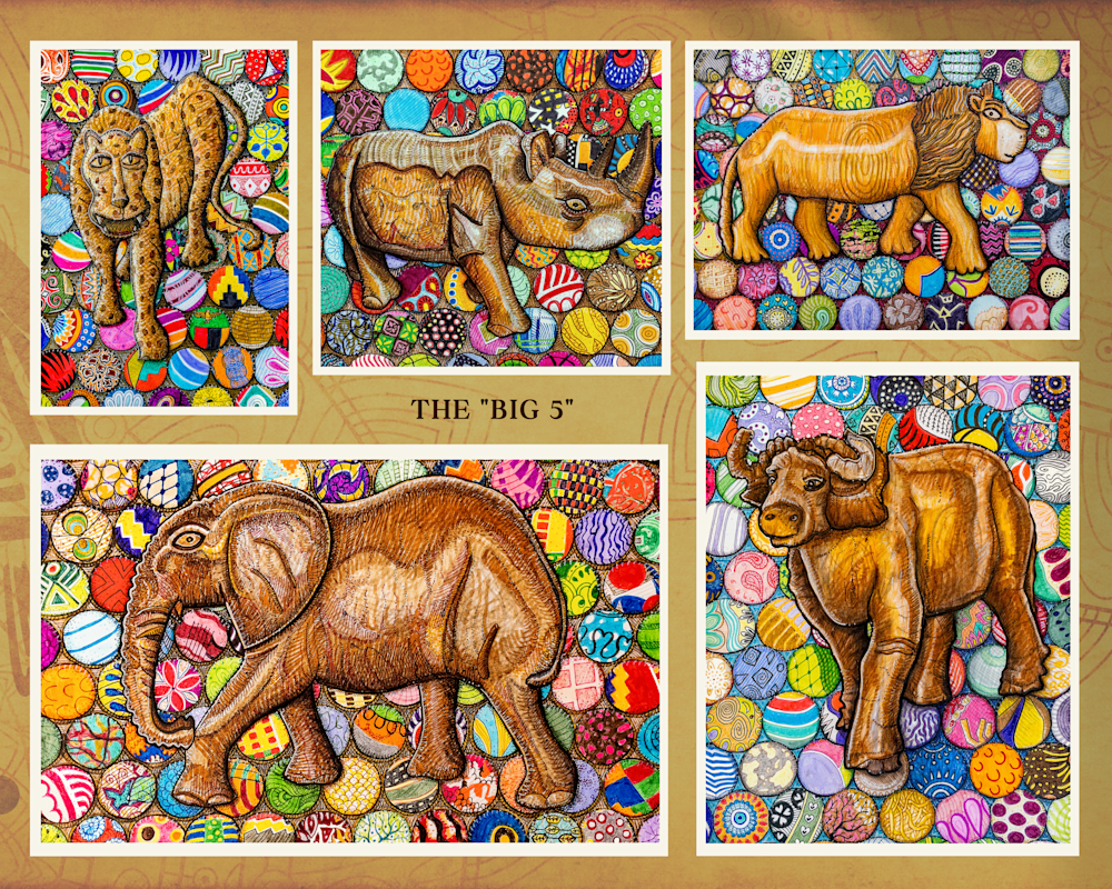 Gift Shop: All Big Five Malawian Wood Carvings