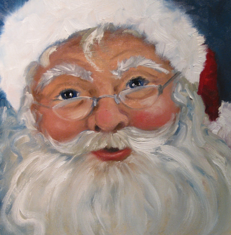 Santa Smiles Art Prints Art | Marsha Clements Art