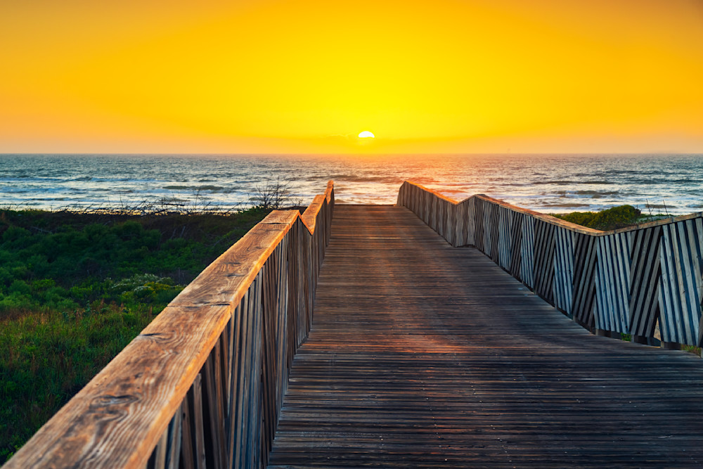 Boardwalk Sunrise — Texas fine-art photography prints