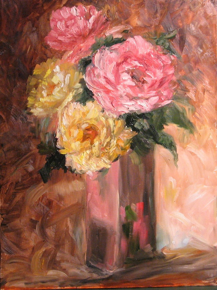 Alla Prima Roses Art | Artwork by Laura Lee